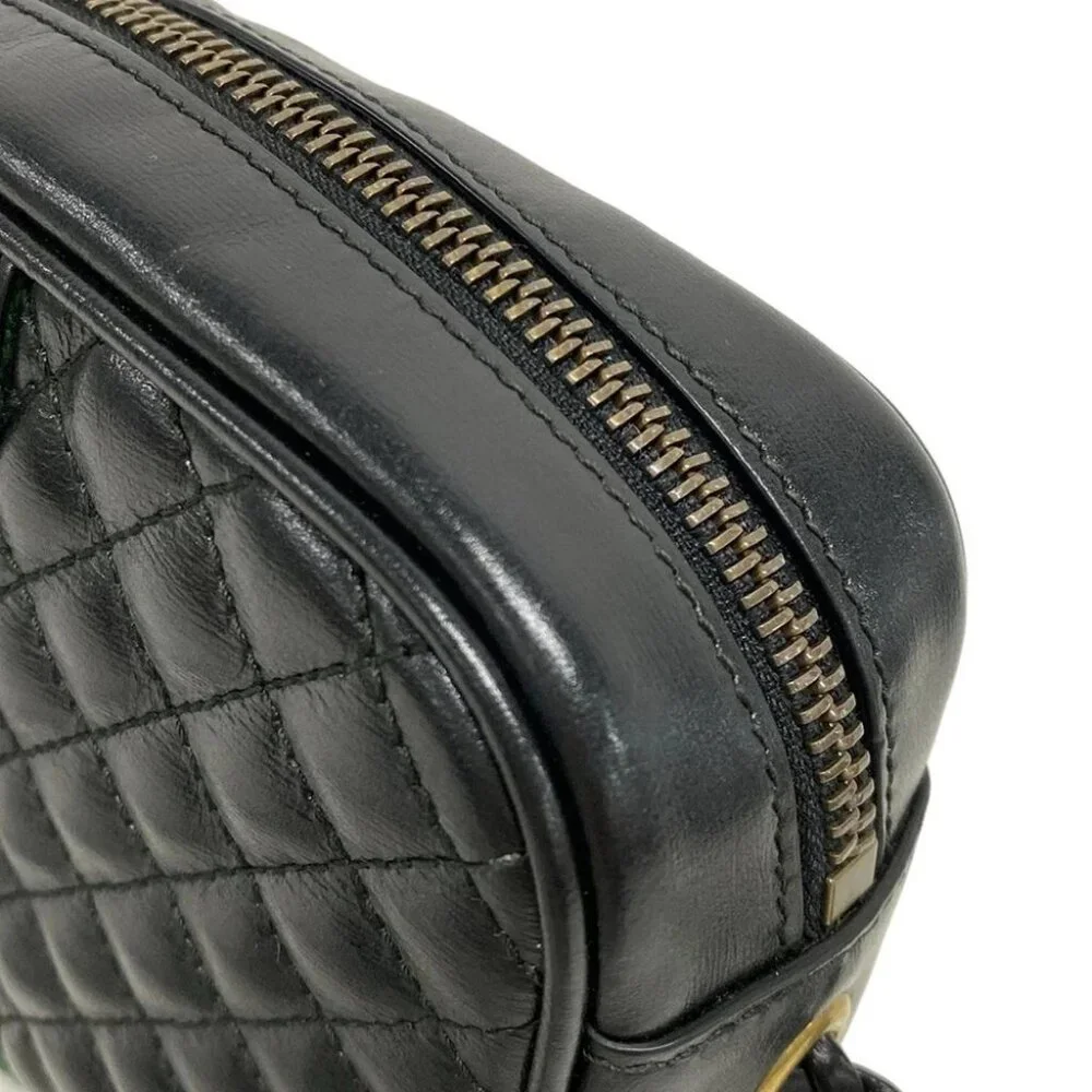 GUCCI GG Marmont/Sherry 536441 Black Green Red Leather Canvas Shoulder Bag - Picture 12 of 14